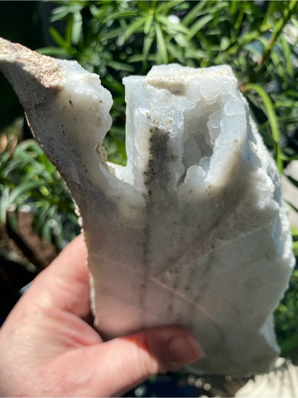 Large Blue Chalcedony & Mangano Calcite